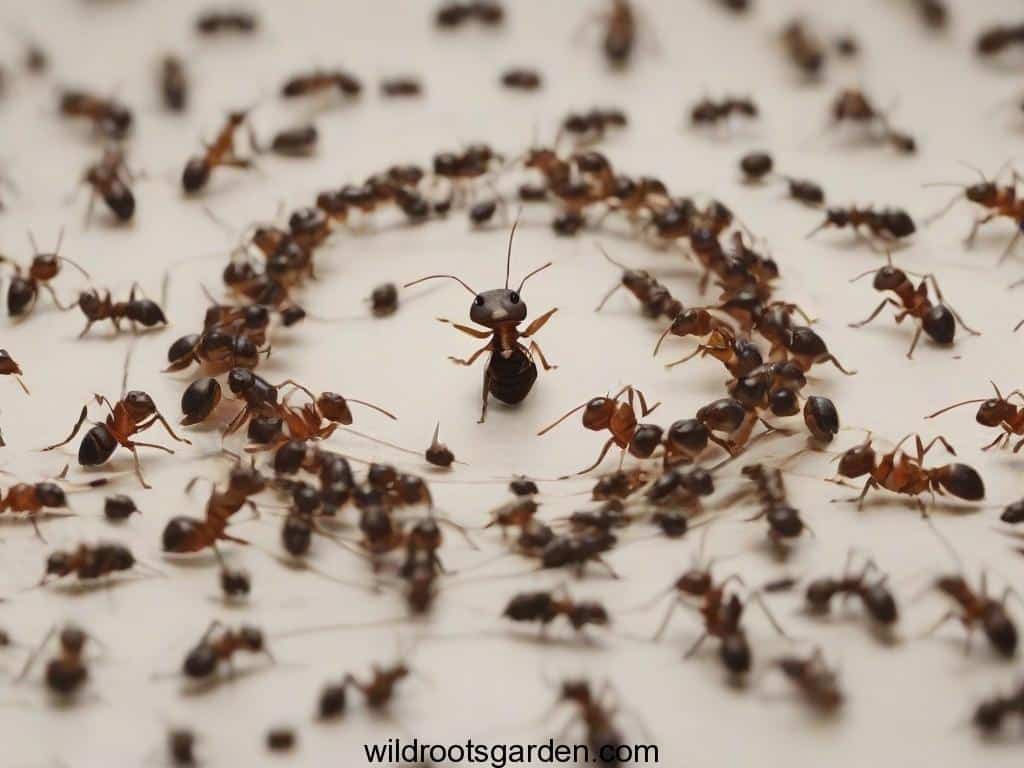 ants running in circles