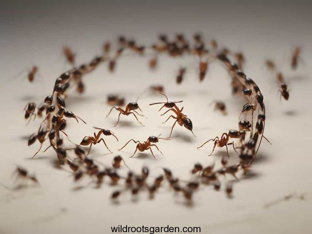 ants running in circles