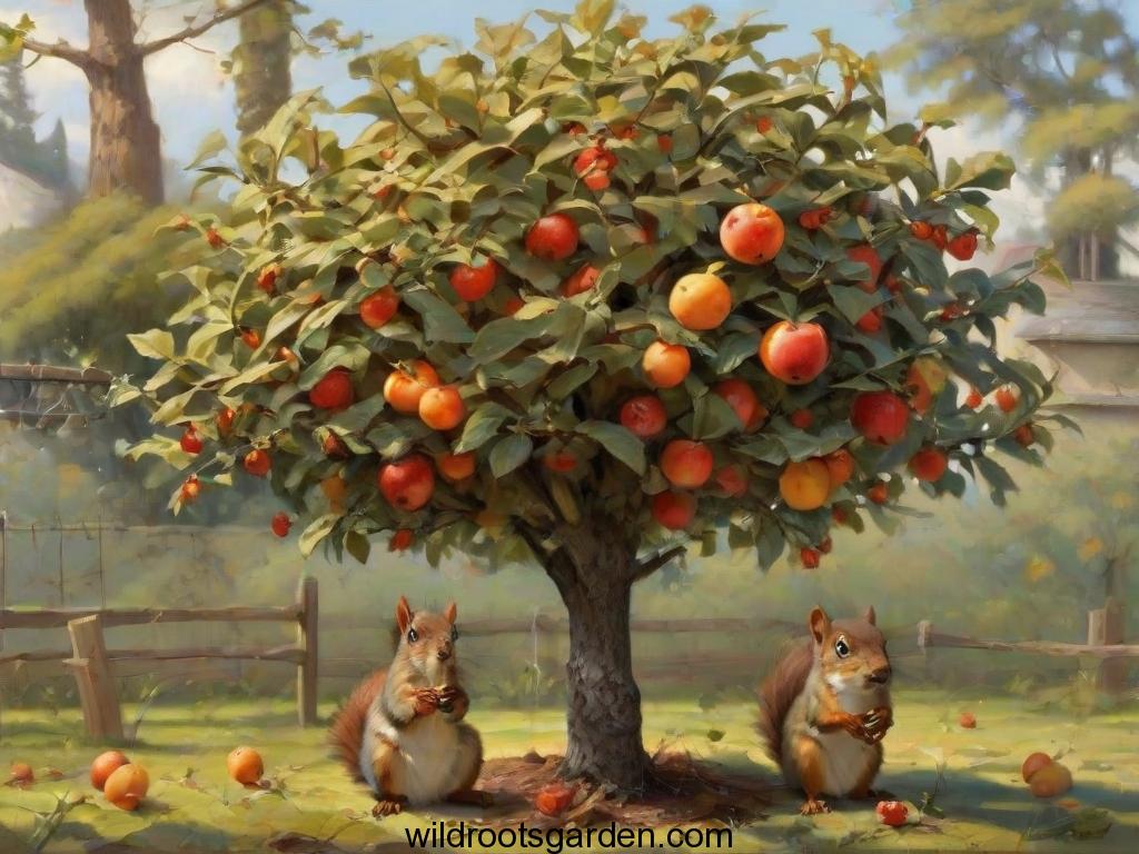 fruit tree protection from squirrels