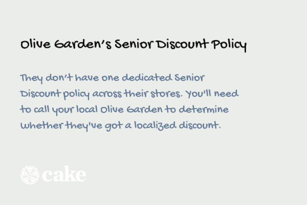 Does Olive Garden Give a Senior Discount