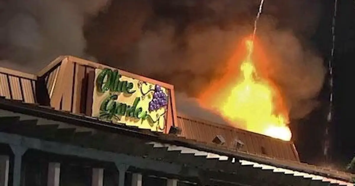 Olive Garden on Fire