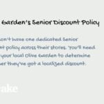Olive Garden Senior Discount 2024