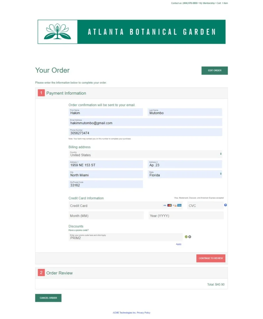 Botanical Gardens Coupon Code