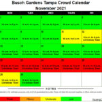 Busch Gardens Crowd Calendar