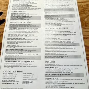 Cooper'S Hawk Winery & Restaurant Palm Beach Gardens Menu