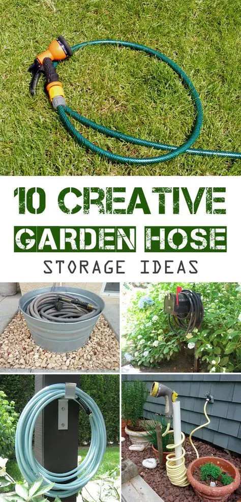 Garden Hose Holder Diy Ideas