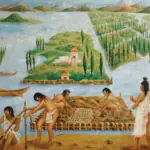 Gardens Built by the Aztecs on Top of Lake Texcoco