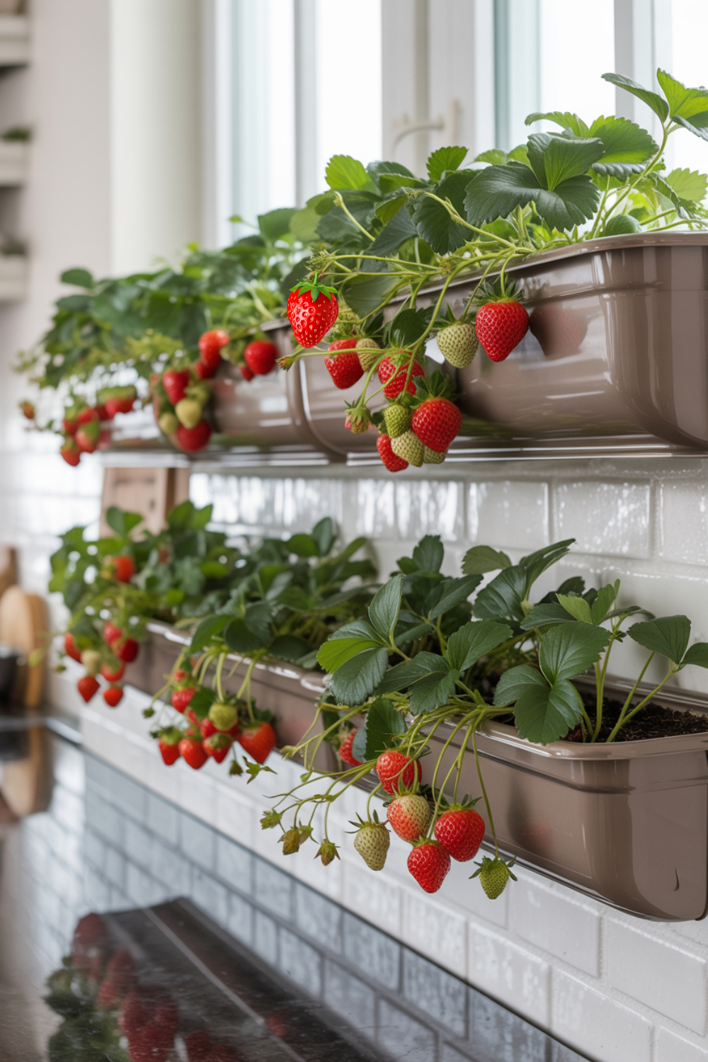 indoor strawberry planter ideas