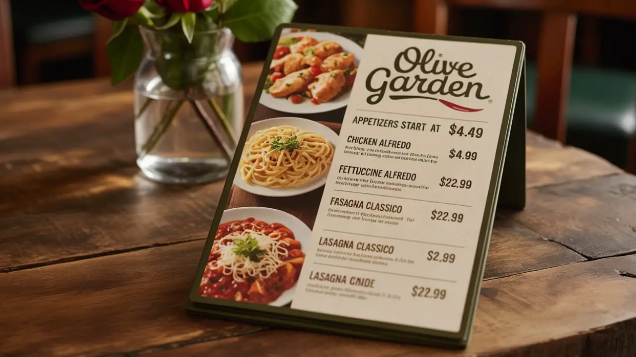 Olive Garden Menu with Prices & Pictures 