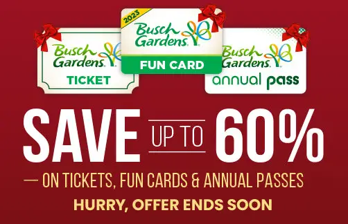 Busch Gardens Black Friday Sale