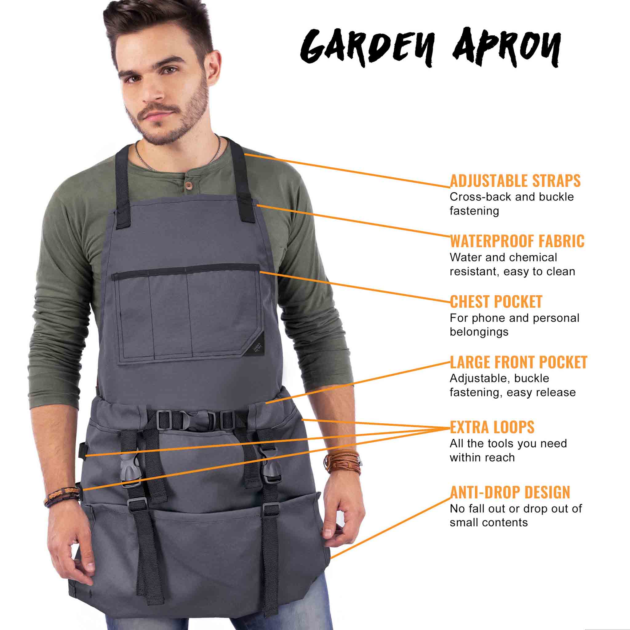 Gardening Apron With Pockets