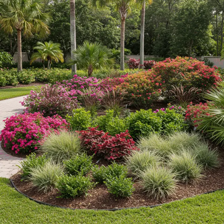 Generate a high-quality, relevant image prompt for an article about: Best Florida Landscaping Plants