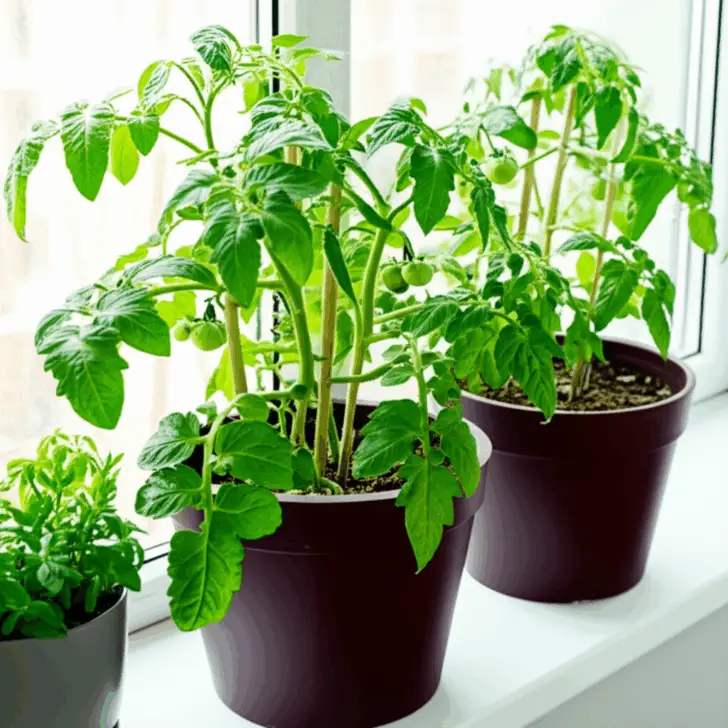 Generate a high-quality, relevant image prompt for an article about: Overwinter Tomato Plants: Easy