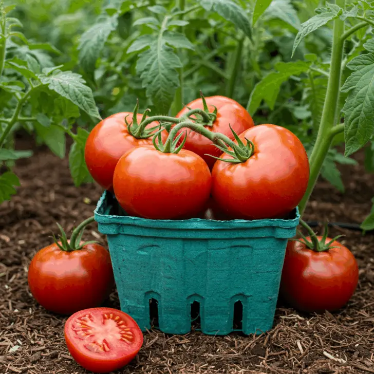 Generate a high-quality, relevant image prompt for an article about: Planting Tomatoes in Kentucky: