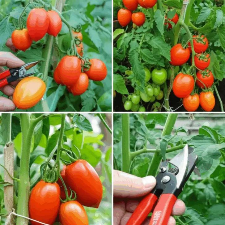 Generate a high-quality, relevant image prompt for an article about: Pinch Tomatoes: Effortless Tips