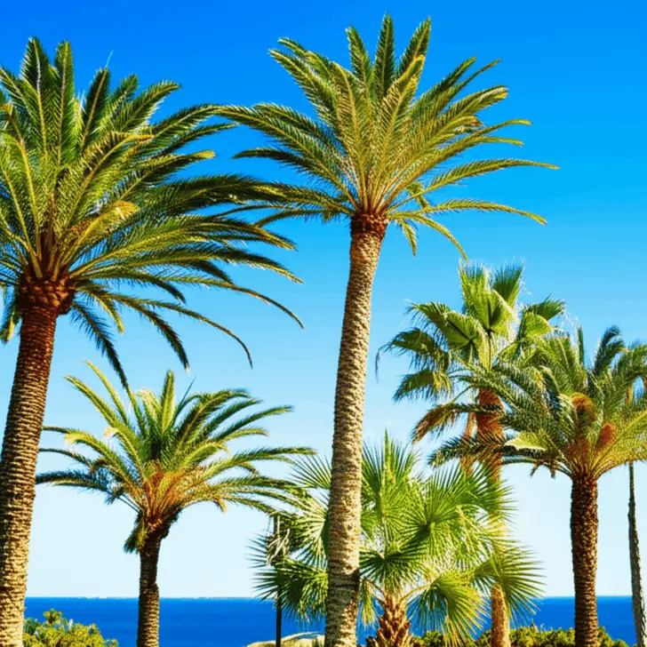 Generate a high-quality, relevant image prompt for an article about: Best Palm Trees for Florida: St