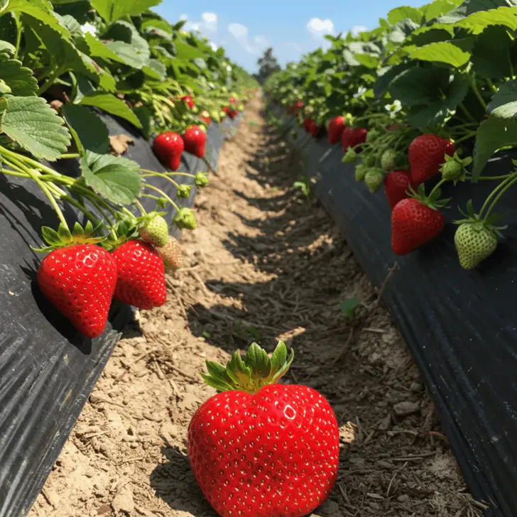 Generate a high-quality, relevant image prompt for an article about: Best Time to Grow Strawberries