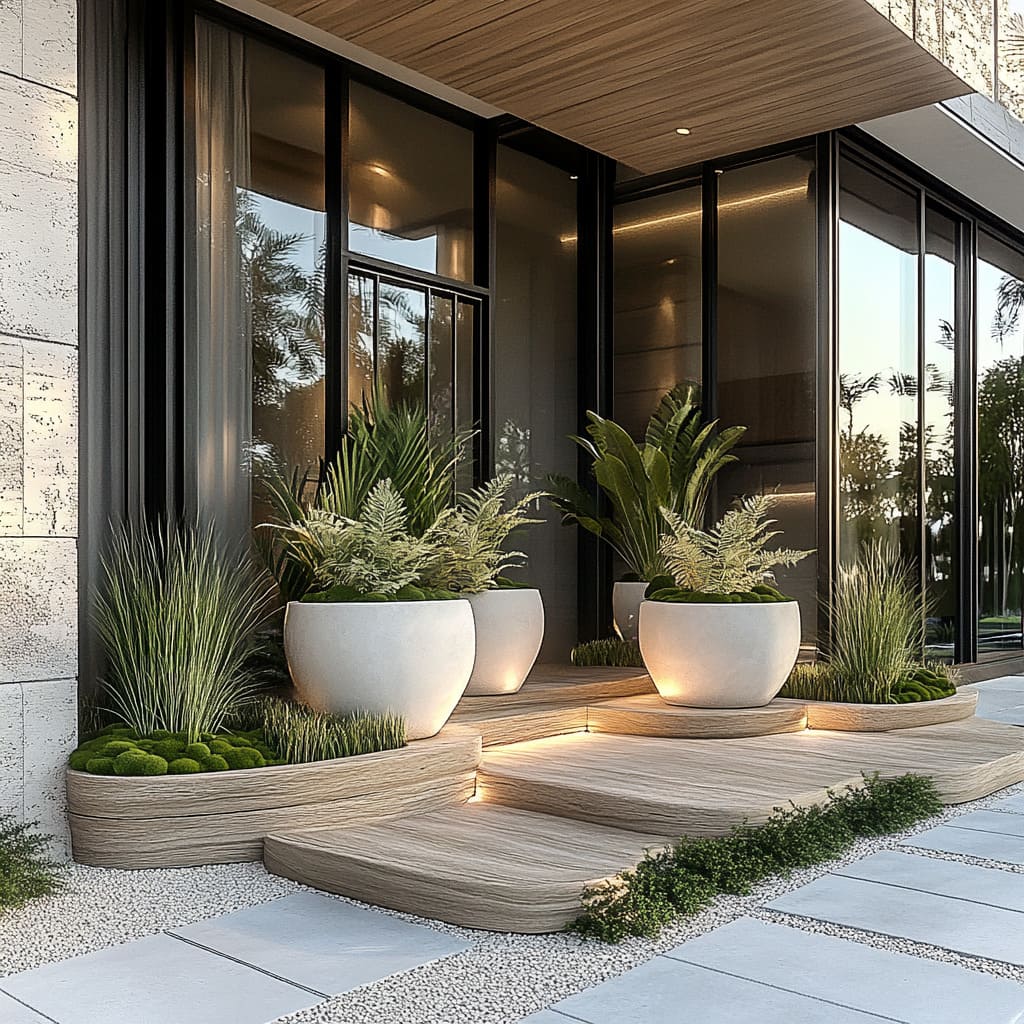 contemporary planters elevate your modern garden style