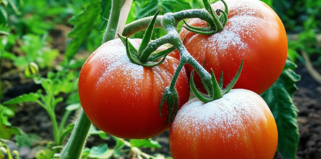 Generate a high-quality, relevant image prompt for an article about: Powdered Milk for Tomatoes: Sec