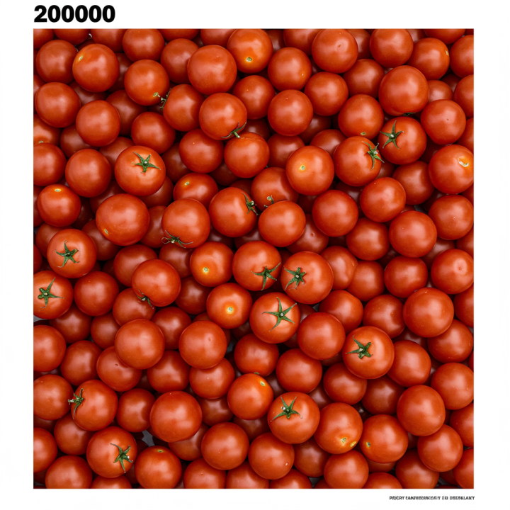 Generate a high-quality, relevant image prompt for an article about: 2,000 Tomatoes: Unbelievable &