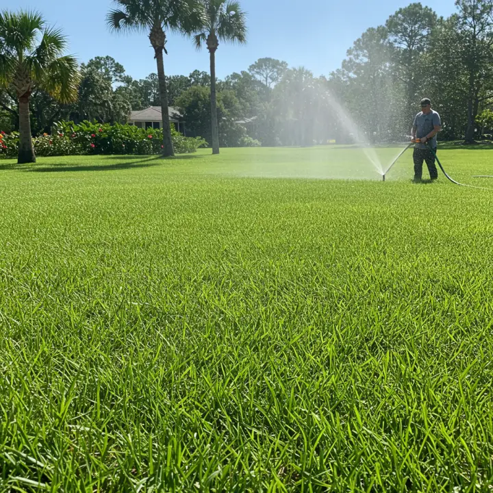 Generate a high-quality, relevant image prompt for an article about: Best Time to Plant Ryegrass in