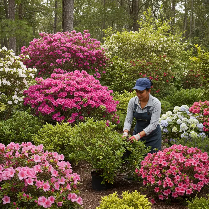 Generate a high-quality, relevant image prompt for an article about: Best Time to Plant Shrubs in Fl