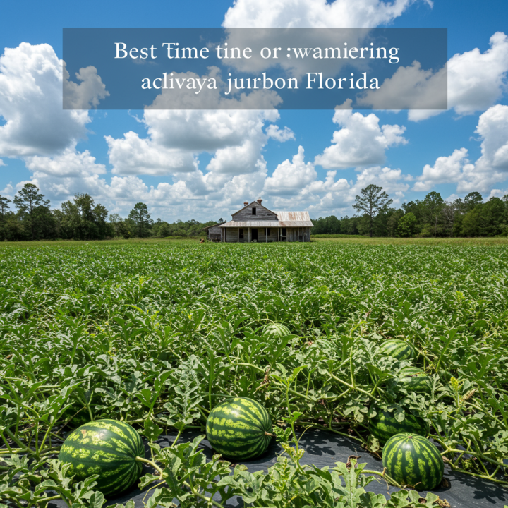 Generate a high-quality, relevant image prompt for an article about: Florida Watermelon Planting: Be