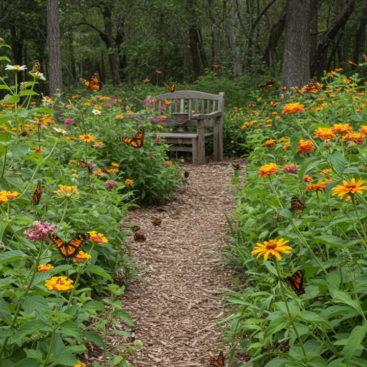 Generate a high-quality, relevant image prompt for an article about: Best Butterfly Garden Plants: S