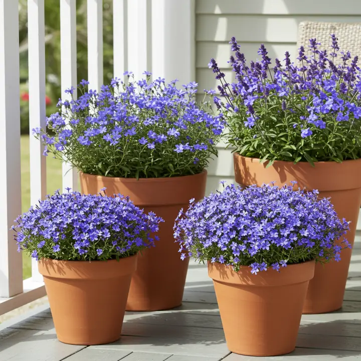 Best Blue Flowers for Florida Pots: Stunning Container Choices