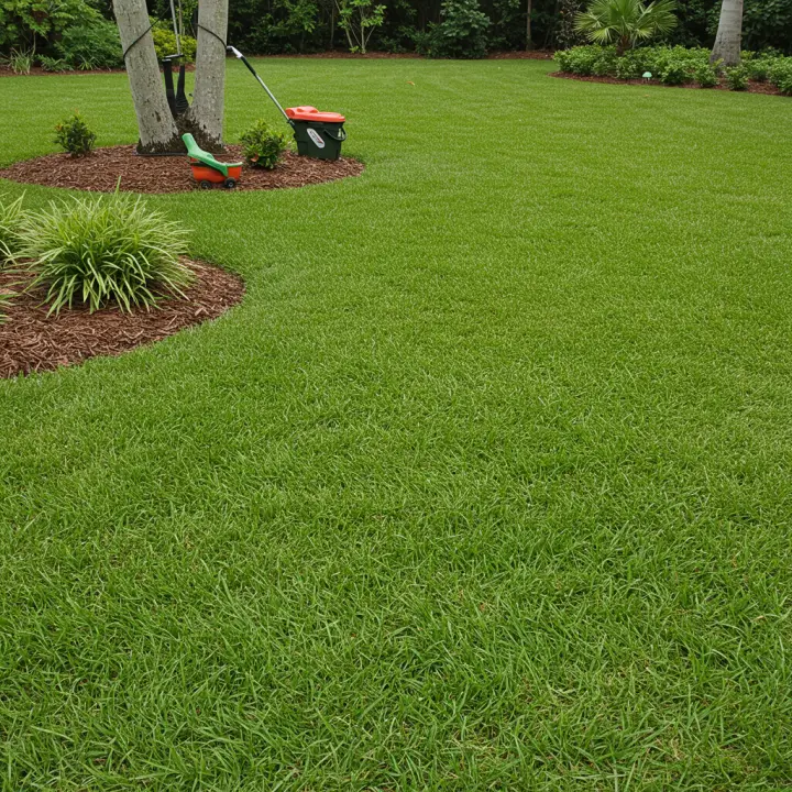 Generate a high-quality, relevant image prompt for an article about: Easiest Florida Grass: Stunning