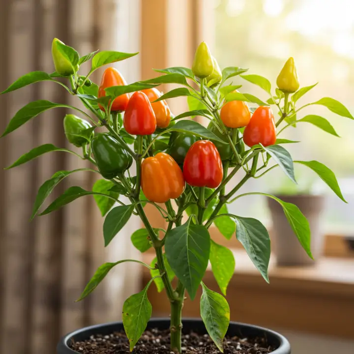 how long does it take to grow peppers from seed indoor