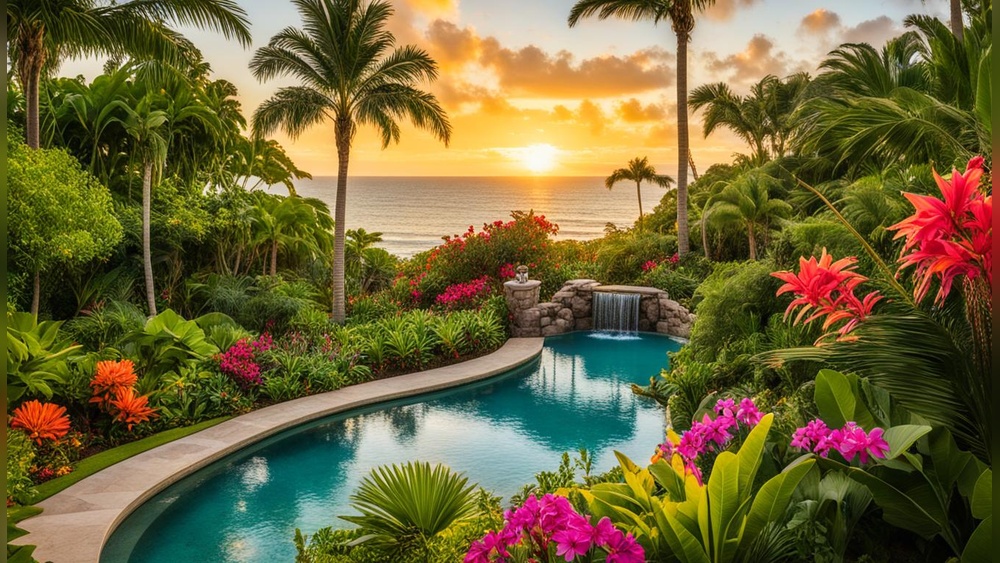 best plants around pool florida