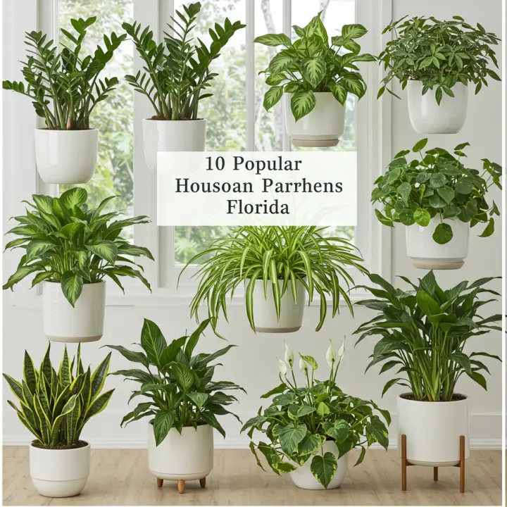 Generate a high-quality, relevant image prompt for an article about: Indoor House Plants Florida: To
