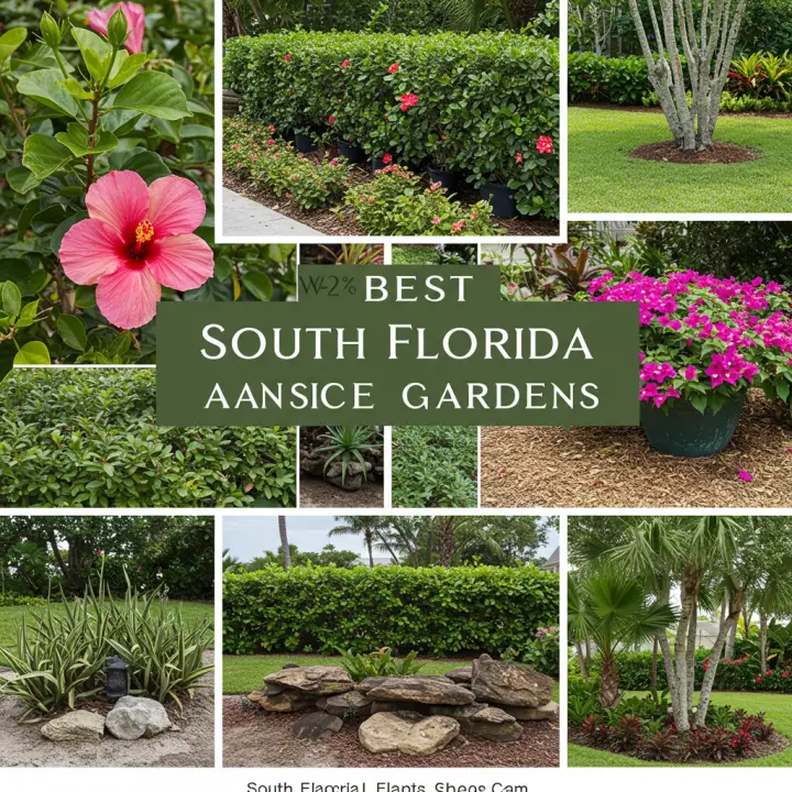 Generate a high-quality, relevant image prompt for an article about: South Florida Landscape Plants: