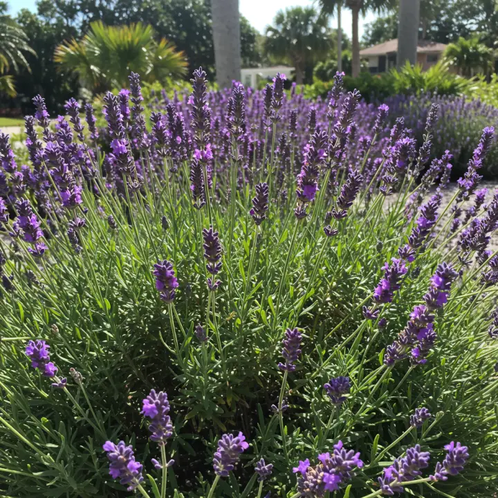 Generate a high-quality, relevant image prompt for an article about: Lavender Plant for South Florid