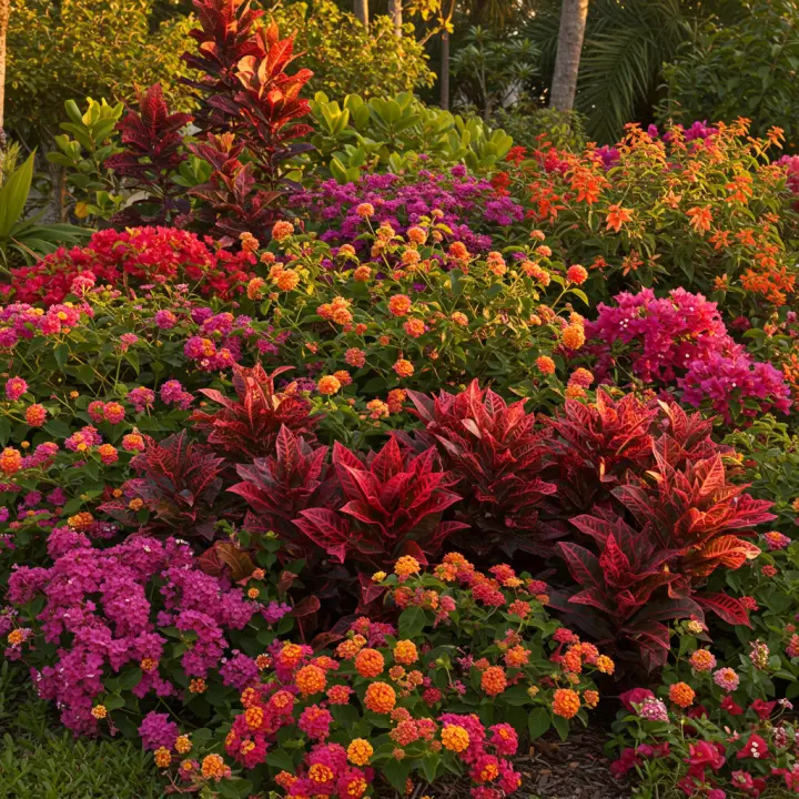 Generate a high-quality, relevant image prompt for an article about: Colorful Plants for Florida: St