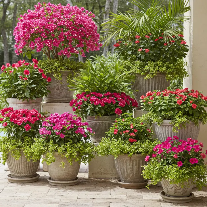 Generate a high-quality, relevant image prompt for an article about: Container Plants SW Florida: St