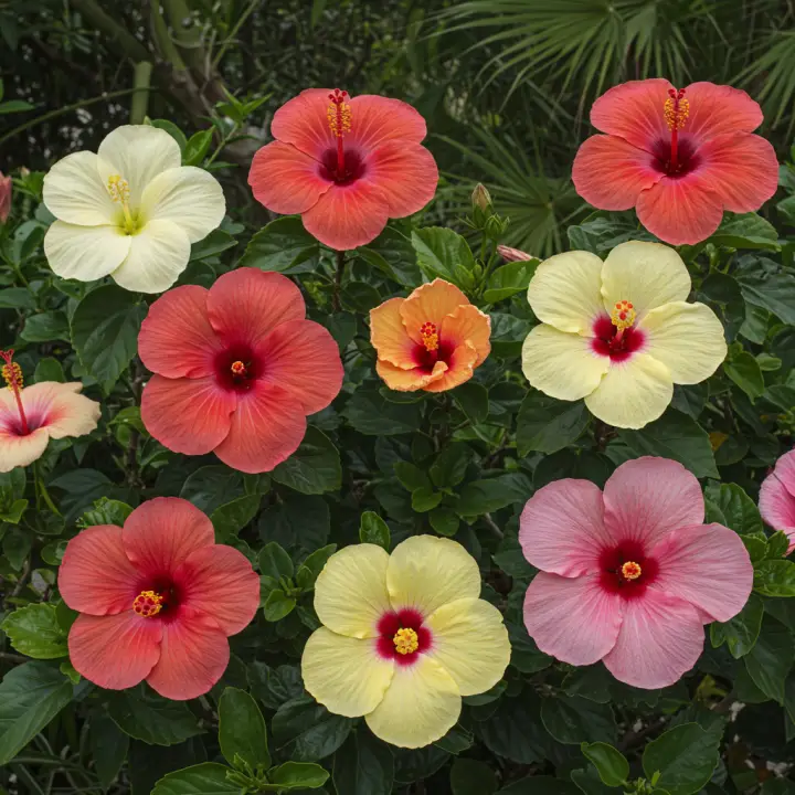 Generate a high-quality, relevant image prompt for an article about: Hibiscus: Best Florida Varietie