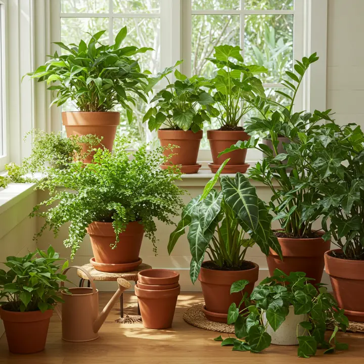 Generate a high-quality, relevant image prompt for an article about: Florida House Plants: Ultimate
