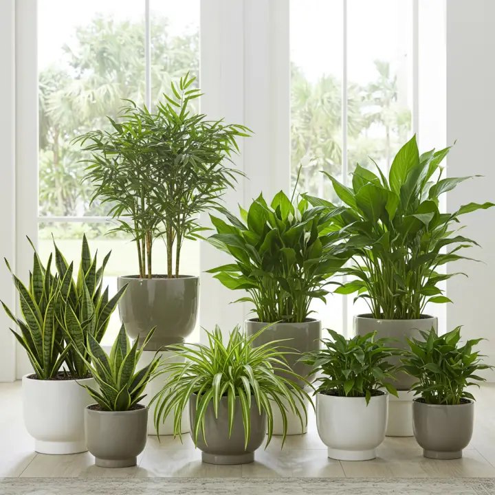 Generate a high-quality, relevant image prompt for an article about: Indoor Plants: Must-Have for Fl
