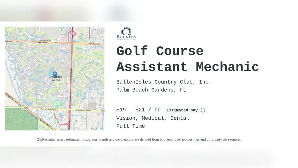 Palm Beach Gardens Golf Course Maintenance Jobs: Top Career Opportunities 9 palm beach gardens golf course maintenance jobs