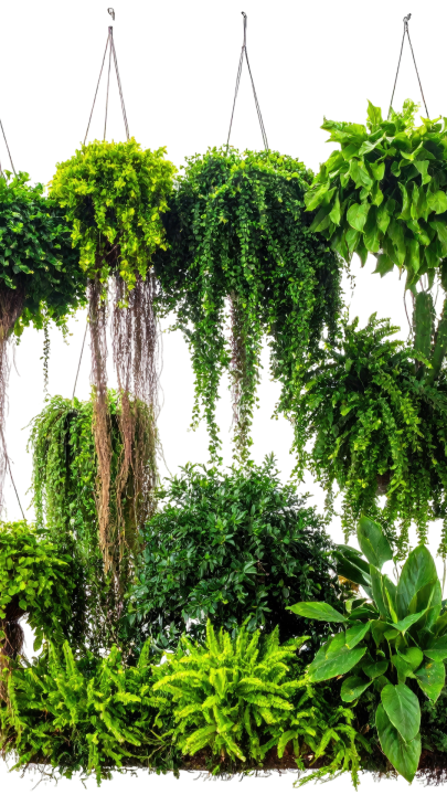 Hanging Baskets Add Greenery Overhead
