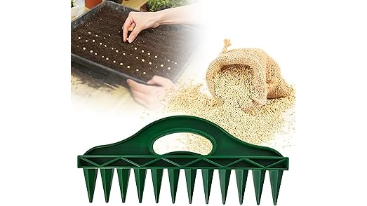 The image shows various gardening tools for soil preparation, a key part of the top 10 best tools review.