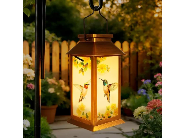 Solar Lanterns Outdoor Waterproof, Hummingbird Garden Decor