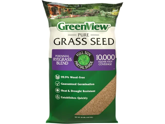 GreenView Pure Grass Seed Perennial Ryegrass Blend, 20 lb
