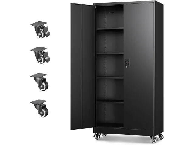 Letaya Metal Garage Storage Cabinets Lock Door Adjustable