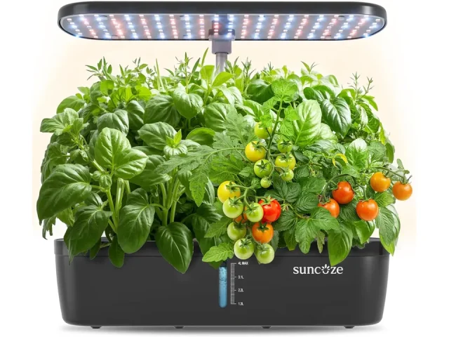 SUNCOZE Hydroponics Growing System Kit 12 Pods, Indoor