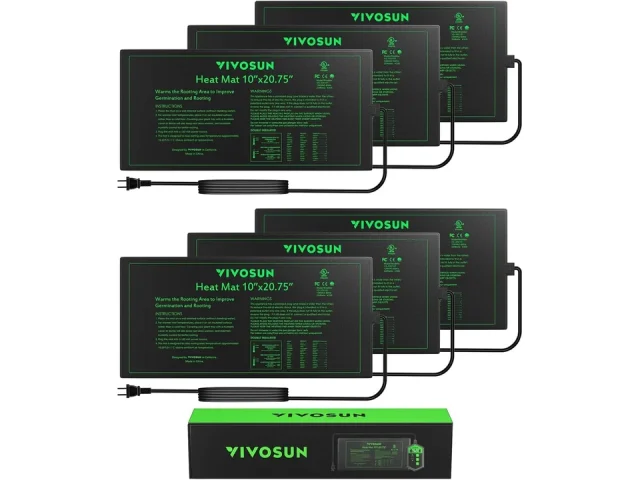 VIVOSUN 6-Pack 10″ x 20.75″ Seedling Heat Mat – Honest