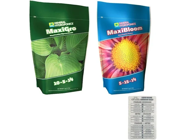 General Hydroponics MaxiGro & MaxiBloom Nutrient Bundle