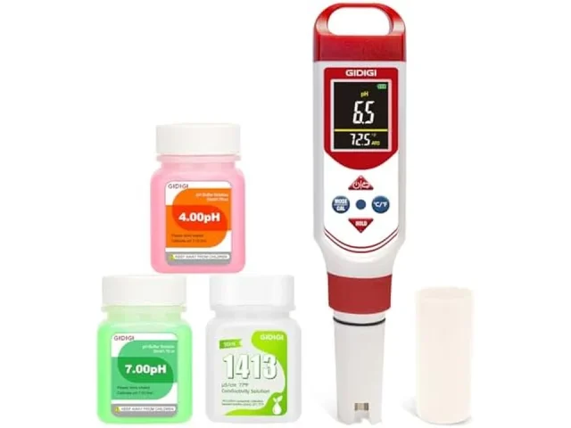 GIDIGI pH EC Meter Hydroponic, Digital pH TDS – Honest